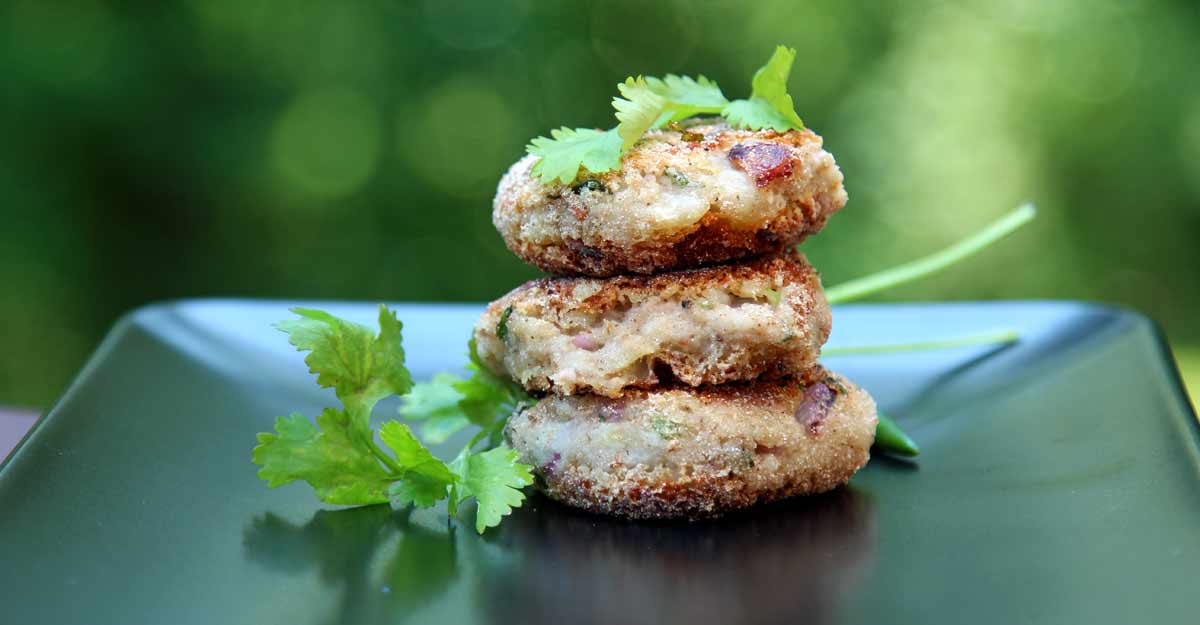 Tasty yam cutlets