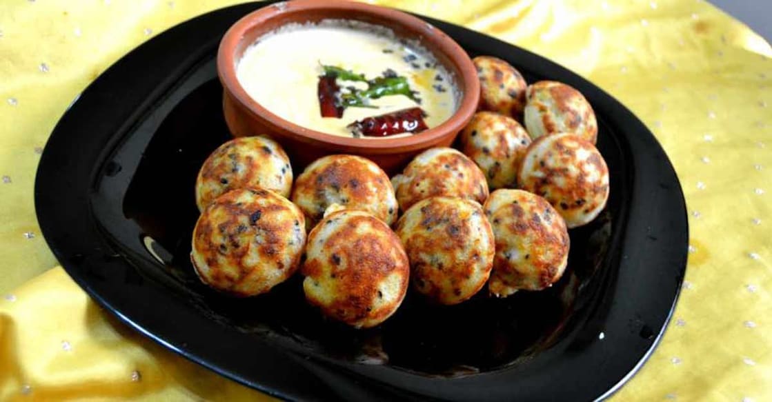 Unique paniiyaram using idli batter