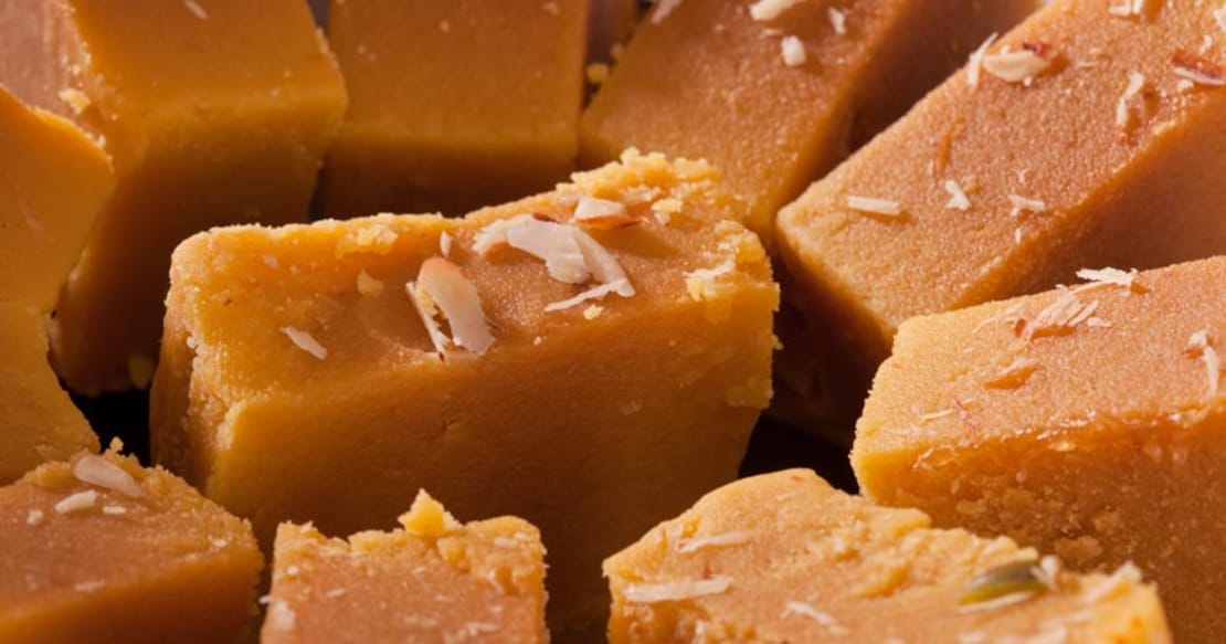 Easy three-ingredients Mysore Pak Easy three-ingredients Mysore Pak