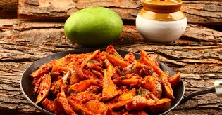Spicy mango pickle that lasts long