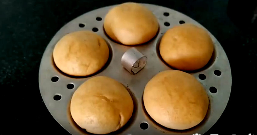 Easy wheat bun baked without oven