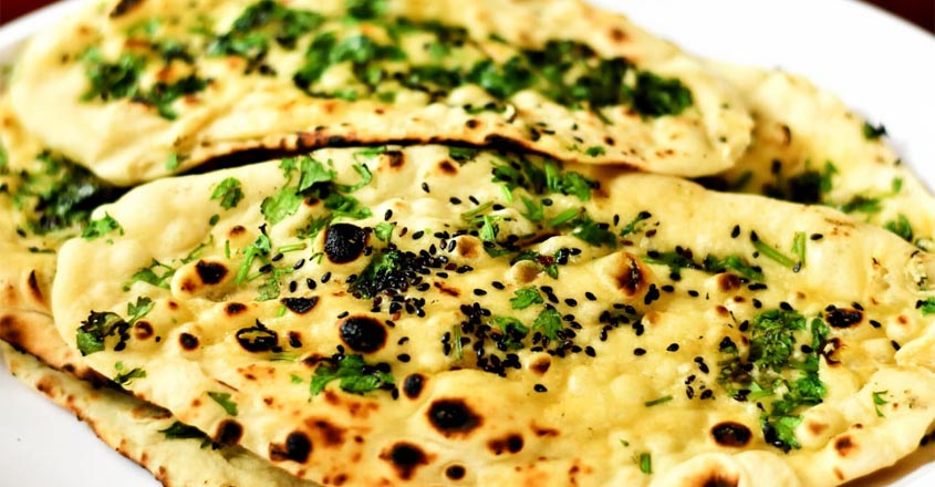 North Indian tawa kulcha