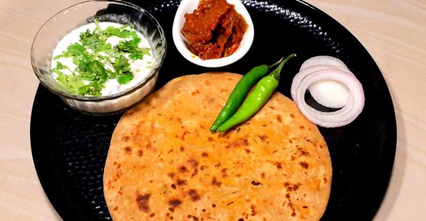 onion paratha onion paratha