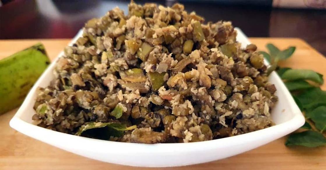 A wholesome banana peel thoran