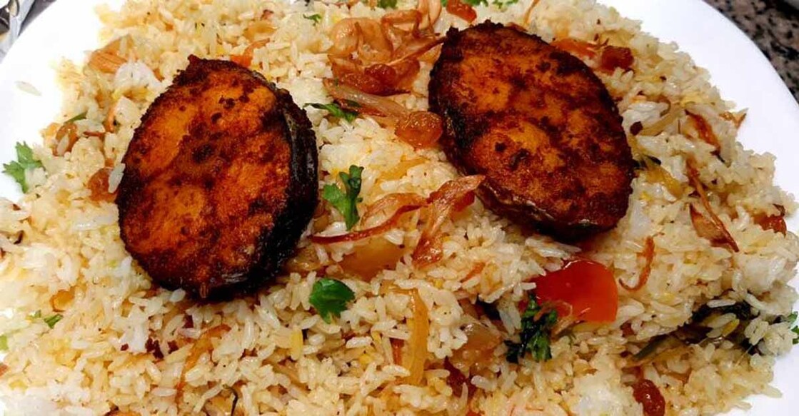 Thalassery fish biryani