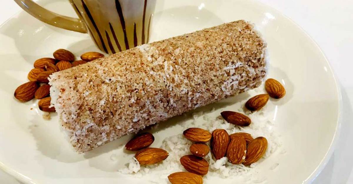 Tasty almond puttu