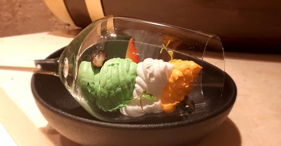 Trio of Bavarian mousse