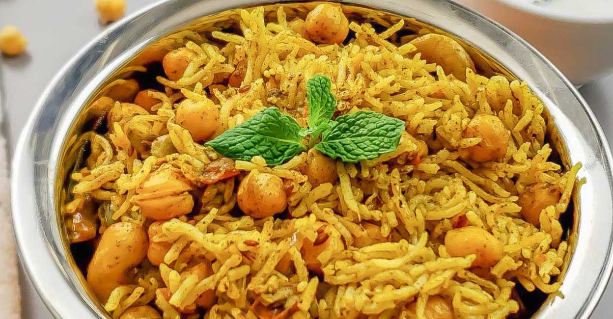 Easy chickpea pulav