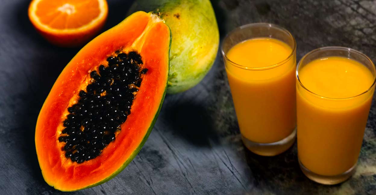 Papaya milk shake