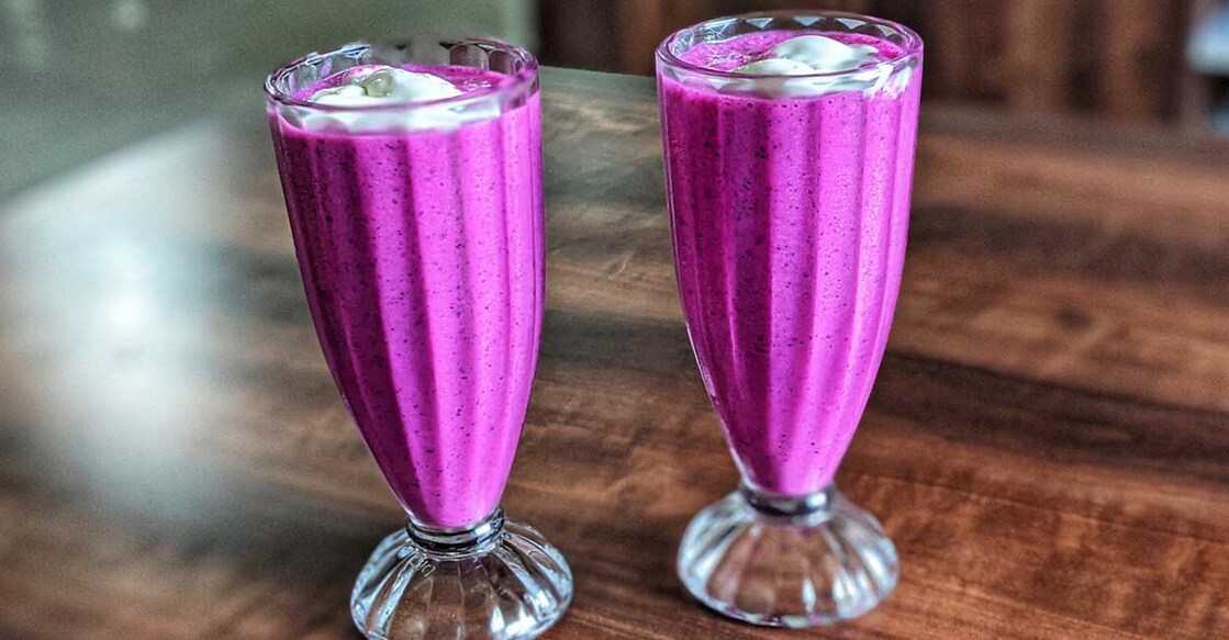 Dragon fruit milkshake. Photo: Tania Mathew