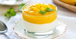 Refreshing mango dessert