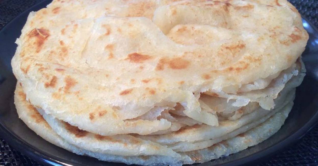 Homemade Arabic porotta