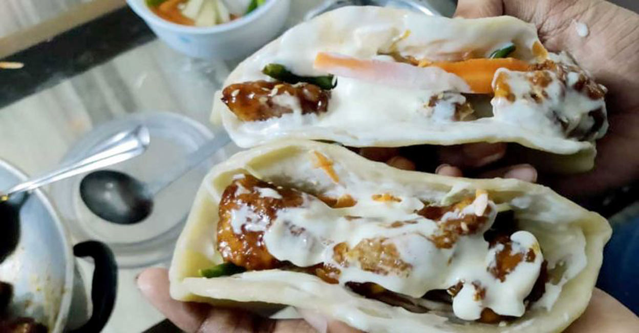 Honey chicken roll