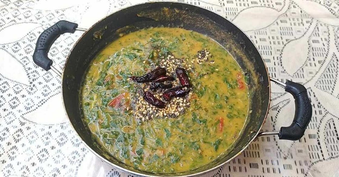 Karkidakam special: Spinach-lentil curry