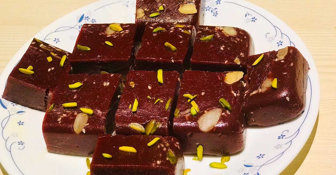Leftover rice halwa