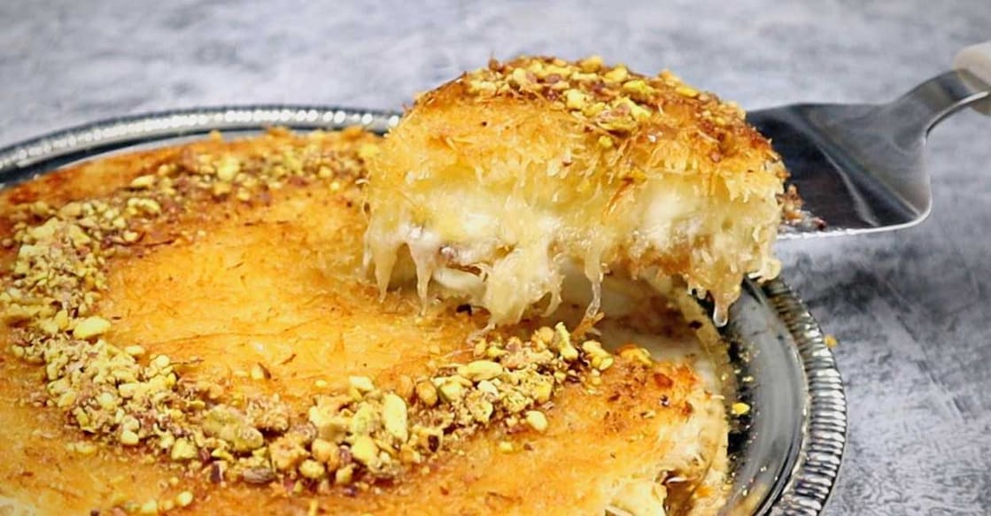 Homemade knafeh/kunafa