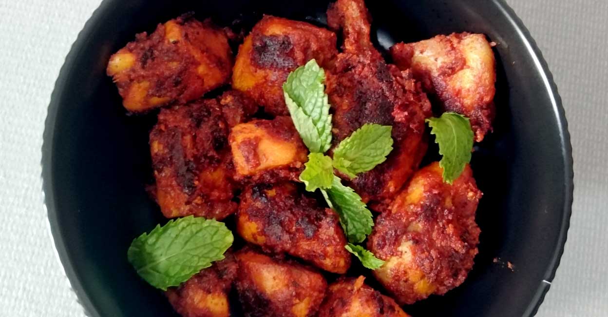Tandoori-flavoured fried chicken