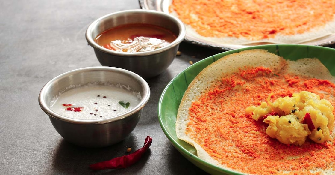 The breakfast king is here – try out classic Mysore masala dosa The combination of spicy chutney and the potato masala makes Mysore msala dosa quite special. Photo: Shutterstock/vm2002