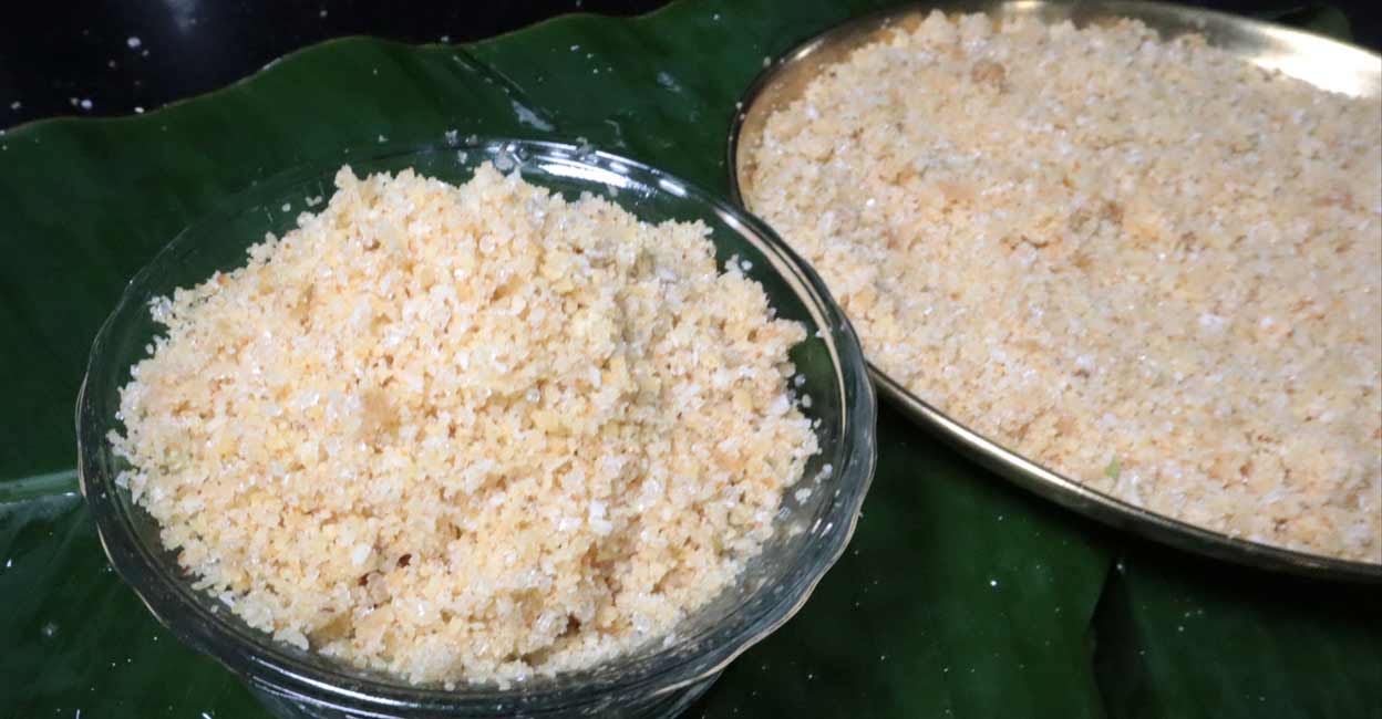Try out this 'kappa podi' aka crumbled tapioca as a 4pm snack
