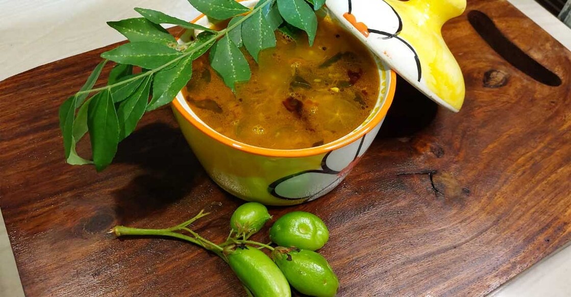 Bilimbi fruit rasam. Photo: Asha Yohannan