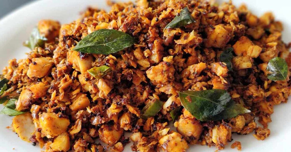 Fish podimas aka spicy fish stir fry for lunch