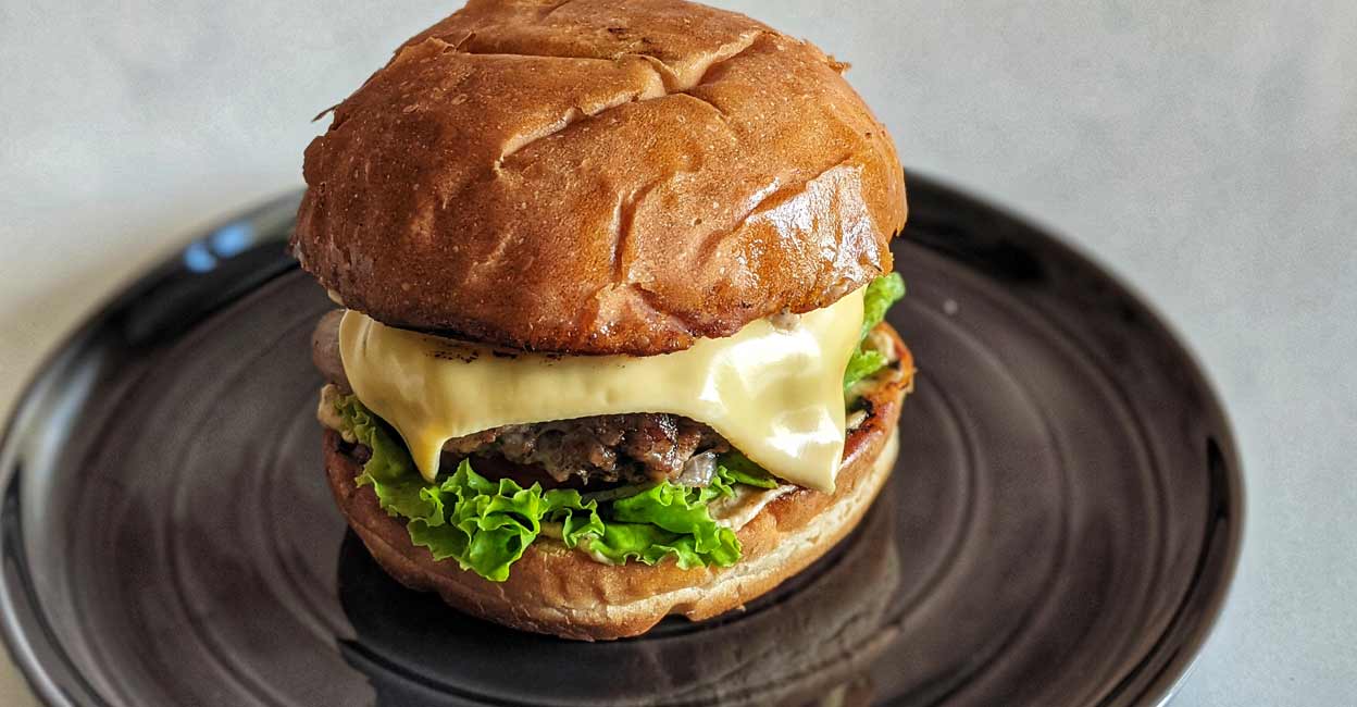 Home-made beef burger Beef Burger. Photo: Tania Mathew