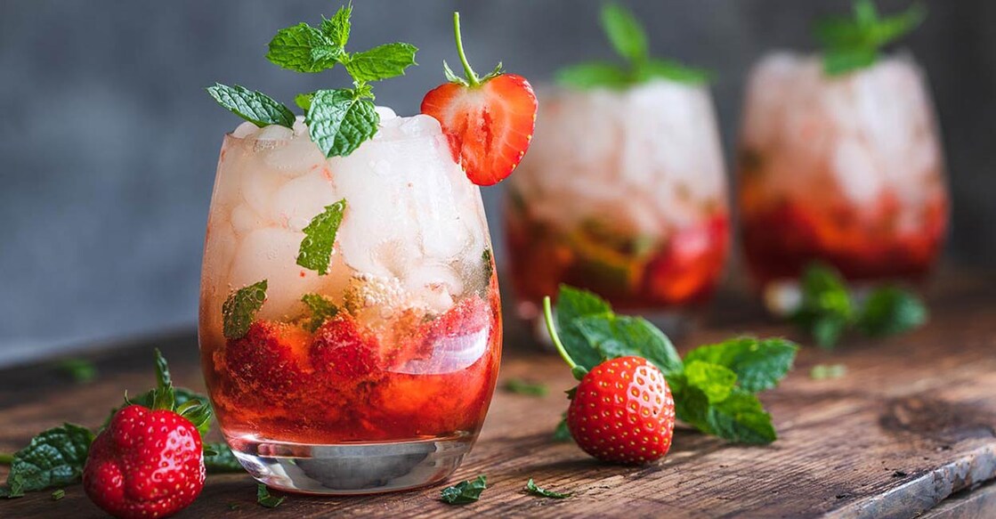 Strawberry-lime mocktail. Photo: Shutterstock Image