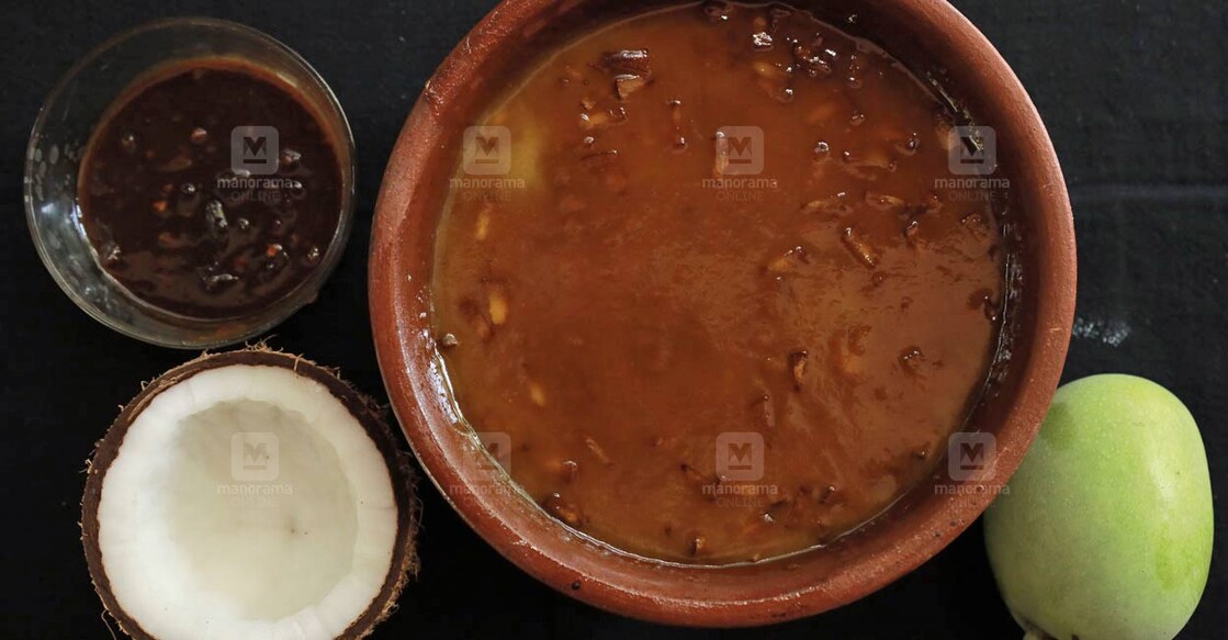 Vishu special mango payasam and puli inchi