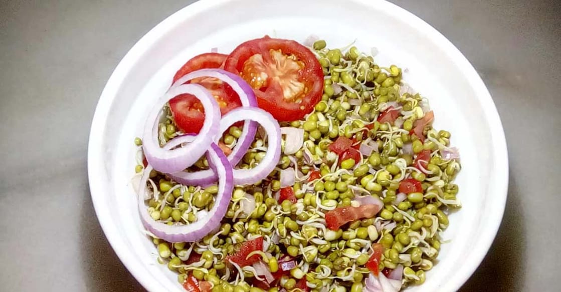 Healthy sprout salad