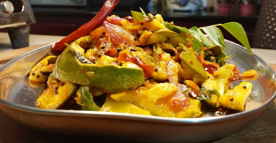 Crushed mango chutney