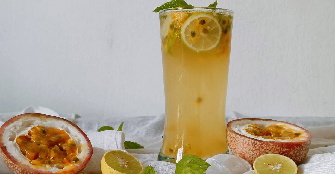 Refreshing and delicious, this passion fruit-lemon mojito is the perfect drink on a hot day