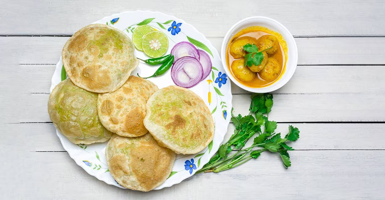 Ever tasted mouth-watering Bengali puri luchi? Try it at home