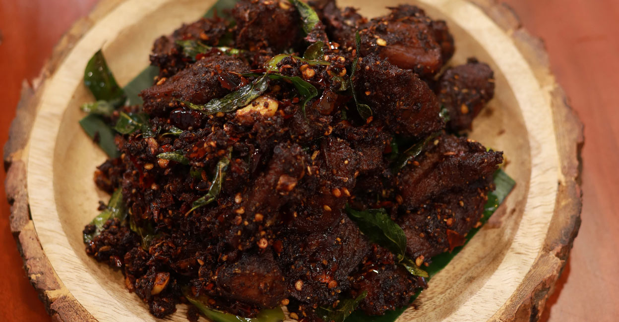 erachi-unakkamulagu-chathachittath The dish is a favourite in many Kerala households on Sunday mornings and they often feature on our Christmas menus as well. Photo: Chef Arun Vijayan