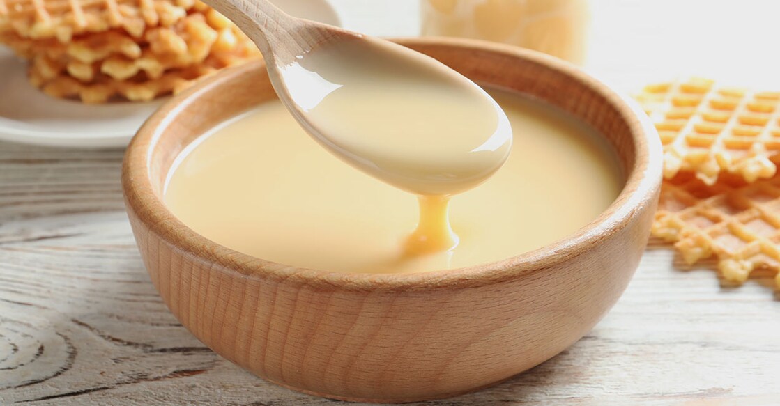 The concentrated condensed milk is thicker than regular milk and is used in desserts and payasams.  Photo: Shutterstock/New Africa