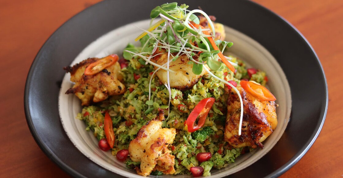 Just like cauliflower rice, broccoli rice can also be paired with a variety of non-vegetarian options and the result can be mind-blowing. Photo: Chef Arun Vijayan