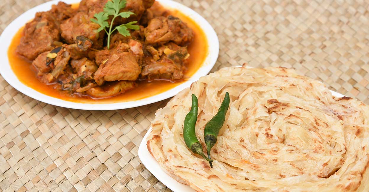 Kerala porotta Photo: Shutterstock/Santhosh Varghese
