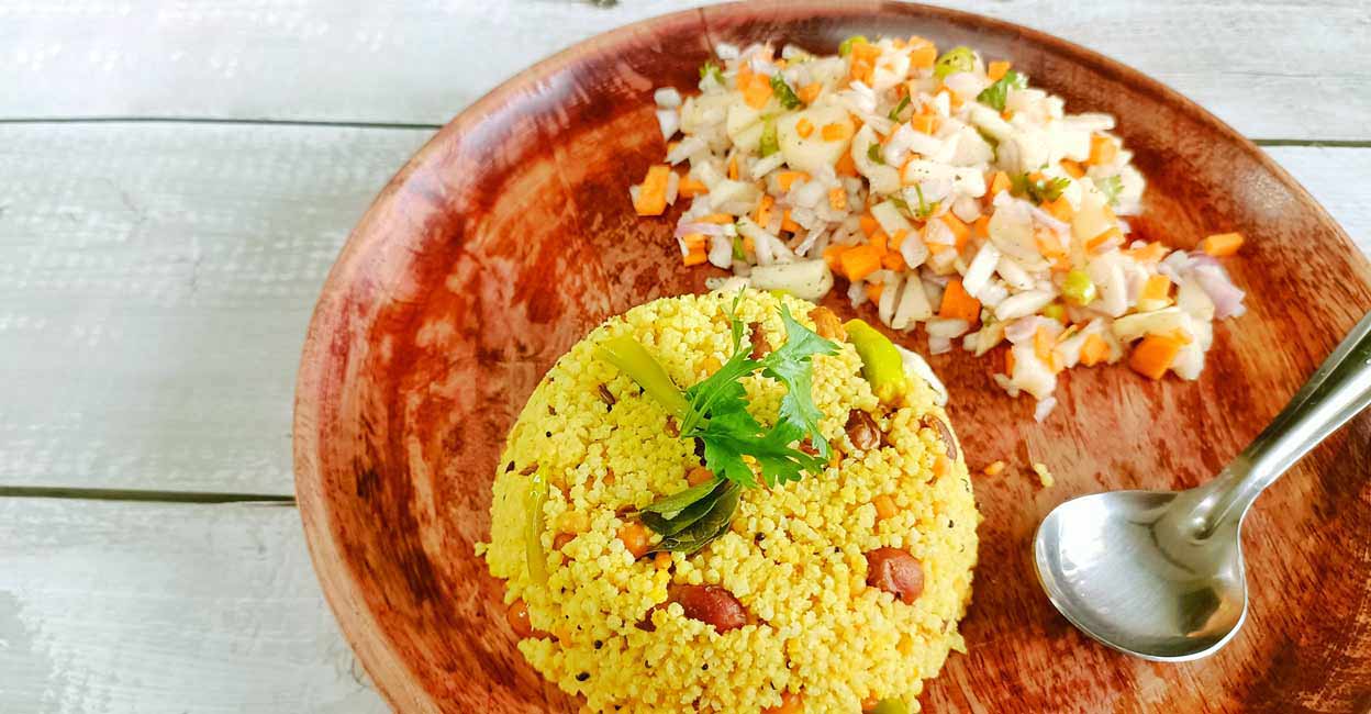 Lemon ‘rice’ prepared with foxtail millet. Photo: Reshma Mahesh   