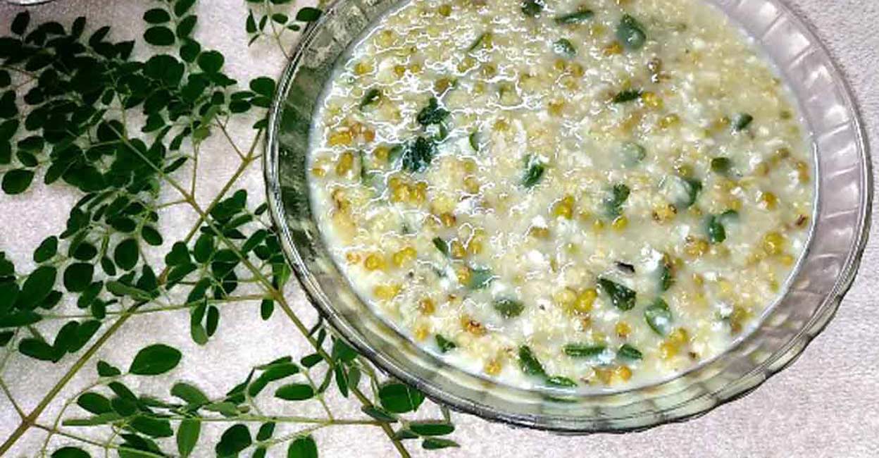 Broken wheat-moringa kanji. Photo: Liju Memana Mathew 