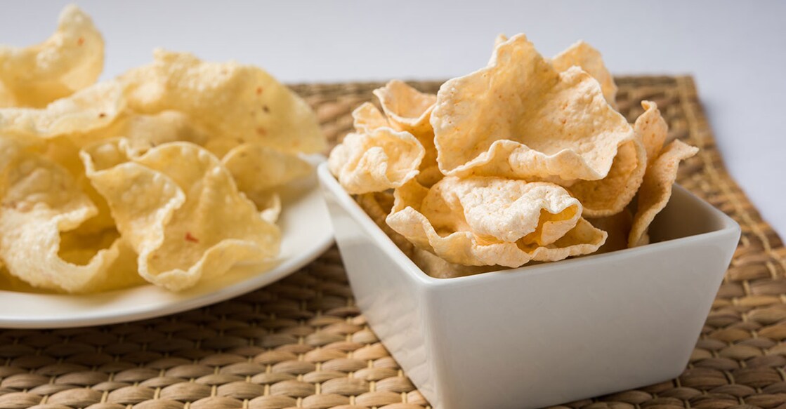 You can also have them with your regular lunch or rice and curry, replacing Kerala papad with this variety for a change. Photo: Shutterstock/StockImageFactory.com