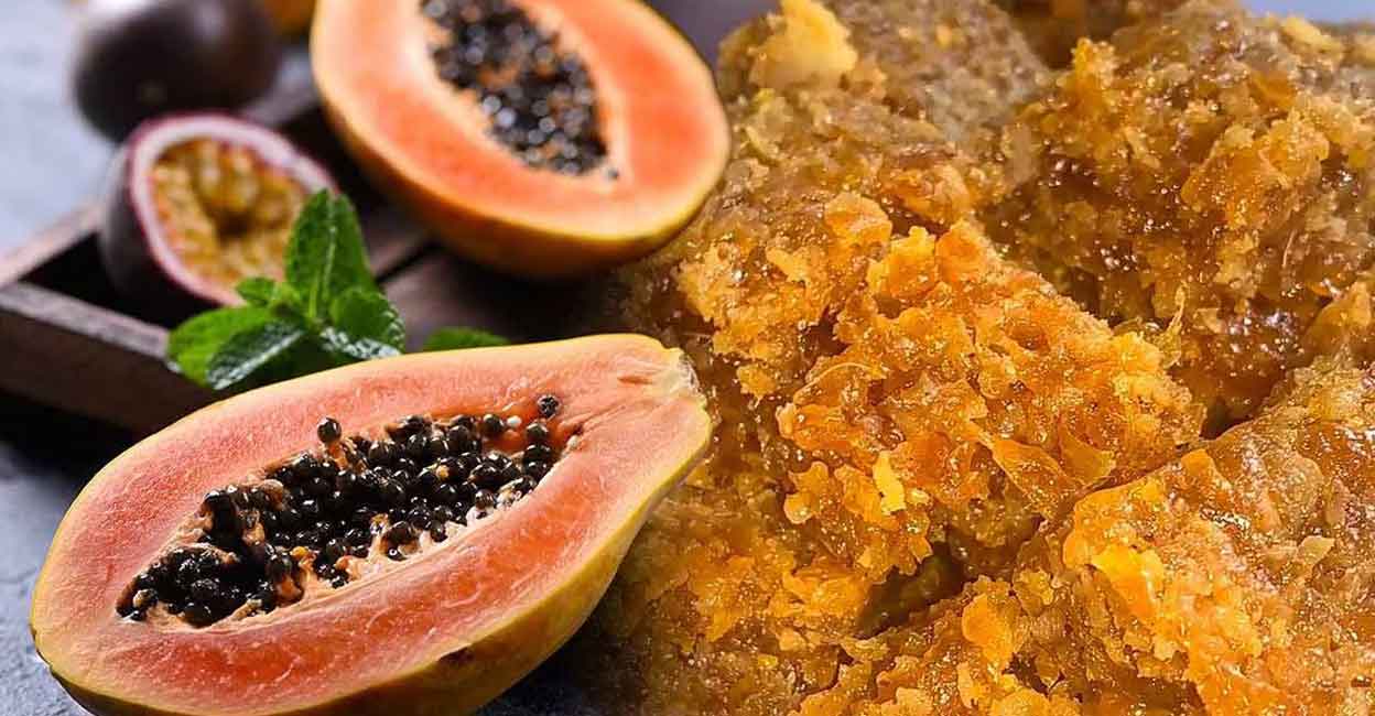 This sweet hardly tastes like its main ingredient is papaya. Photo: Alexandra Anschiz/Shutterstock
