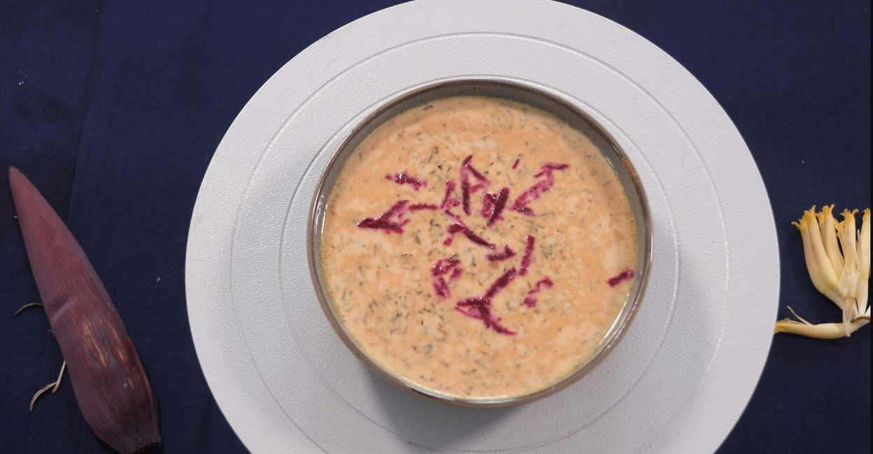 Many fans of beetroot-banana blossom payasam love it more than the popular palada, palpayasam and even semia payasam. Photo: Chef Arun Vijayan