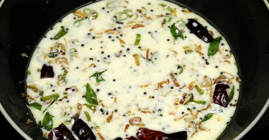 Make sure that you serve inchi thairu curry an hour or two after its preparation, so that the ginger flavour and aroma envelops it well enough. Video grab/Shaan Geo