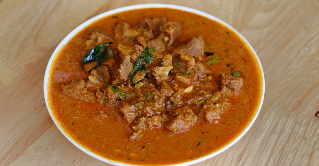 Packed with all your favourite spices, this 'aattirachi kaaya arachathu' curry can be a wonderful addition to your home menu. Photo: Chef Arun Vijayan