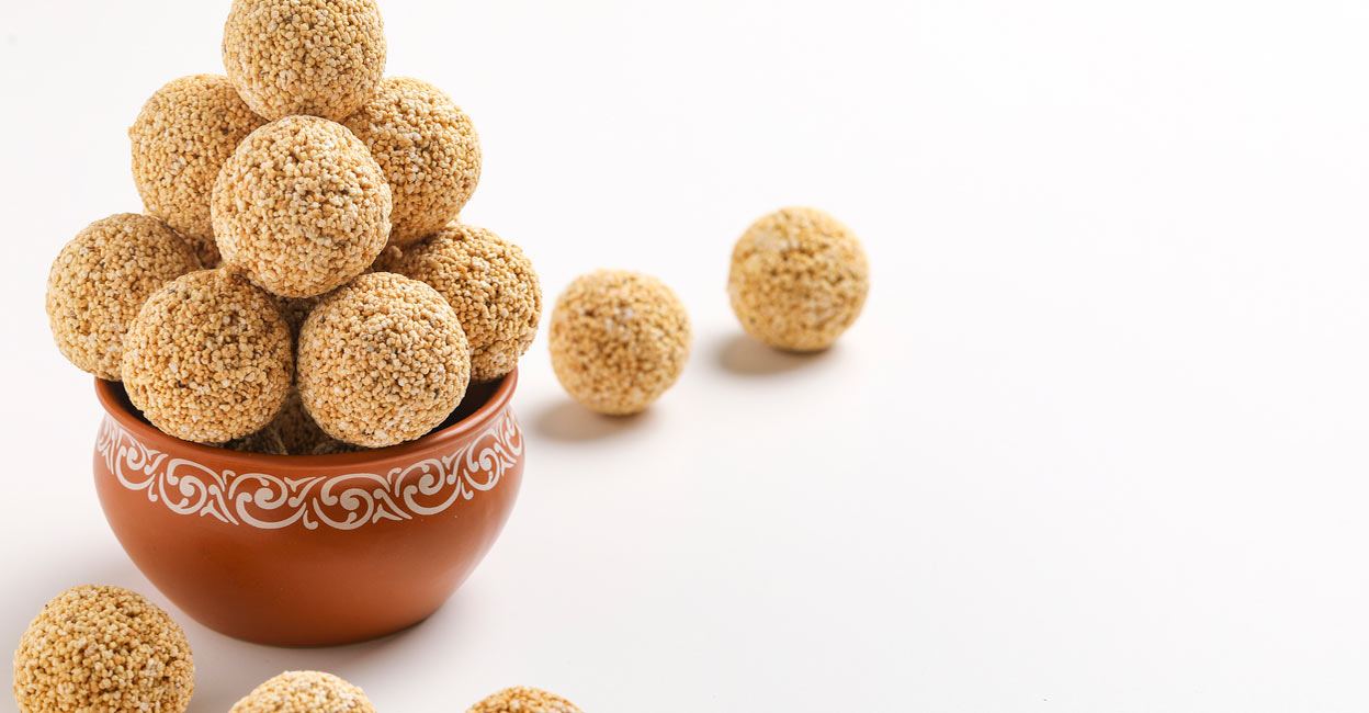 Many believe that white sesame laddoos have a warming effect on our bodies during winter and sharing them with loved ones brings good luck. iStock/Nikhil Patil