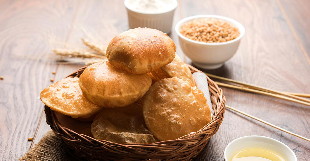 Black gram paste is also added to the dough of bedai poori and it gives the dish a unique texture and taste. Photo: iStock/Arundhati Sathe