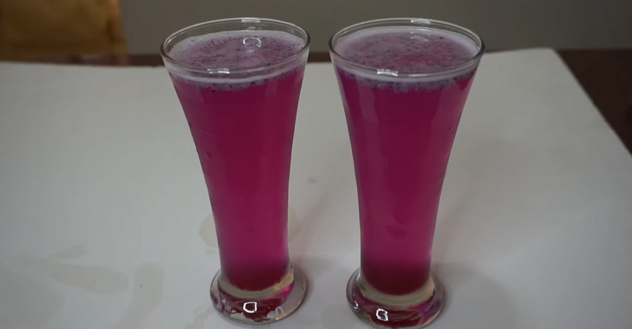 Red spinach can be used to add colour to the drink. Photo: Bincy Lenin