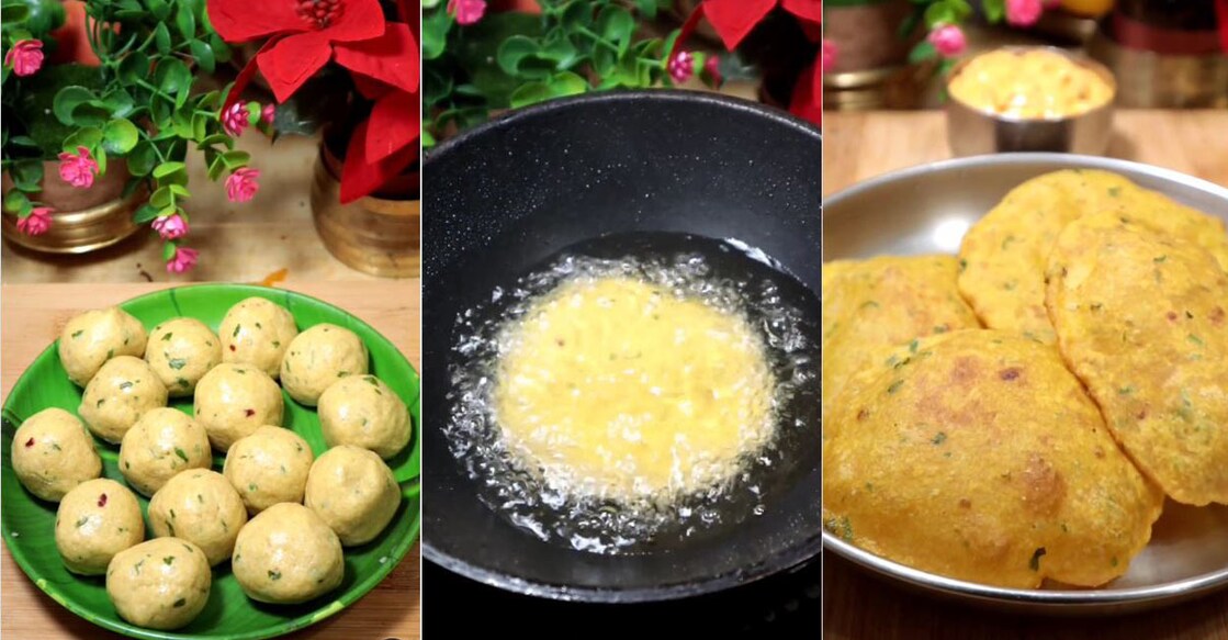 Masala puri can be enjoyed with curries of your choice.  Photo: Instagram/@malayalaruchi1