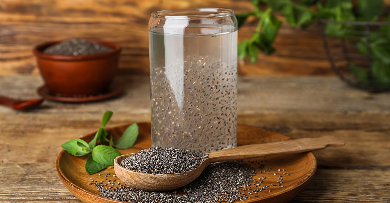 Chia seeds drink. Photo: Shutterstock/Pixel-Shot