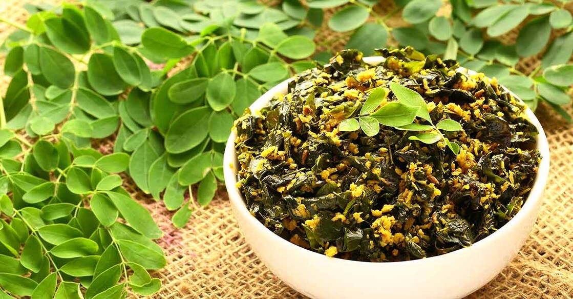 Moringa leaves stir fry. Photo: Shutterstock/SAM THOMAS A
