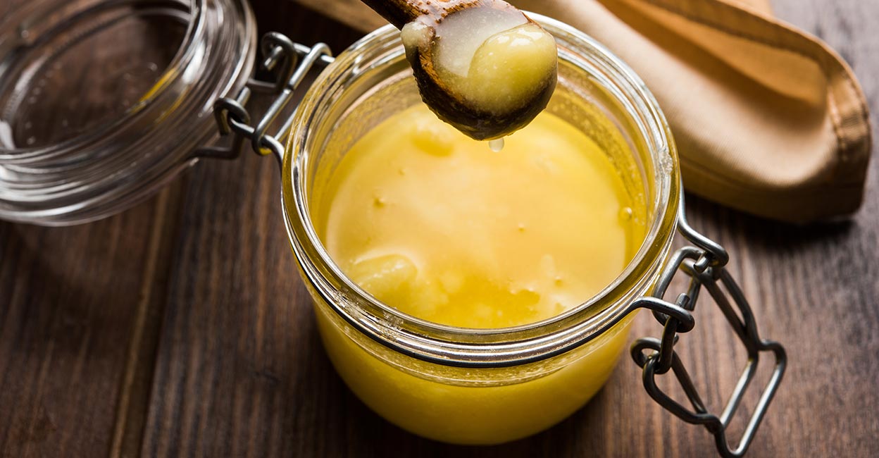 Pure ghee or clarified butter. Photo: Shutterstock/StockImageFactory.com
